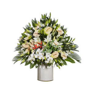 ستون پایه 130 سانتی سفید و سبز