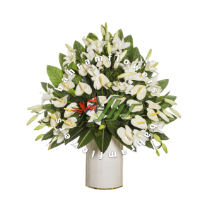 ستون پایه 130 سانتی سفید