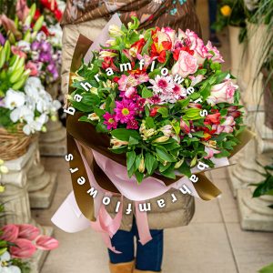 دسته گل رنگی